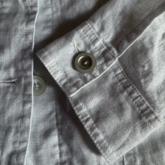 Tommy Bahama two palms Women's Shimmering Silver Jean Jacket - Picture 9 of 12